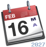 Marted, 16 Febbraio 2027