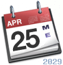 Mercoled�, 25 Aprile 2029